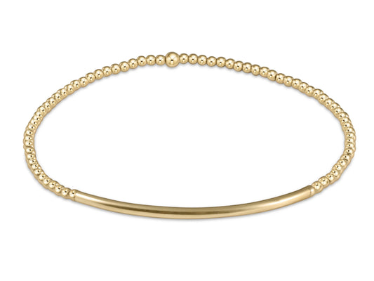 E NEWTON BLISS BAR GOLD 2MM BRACELET