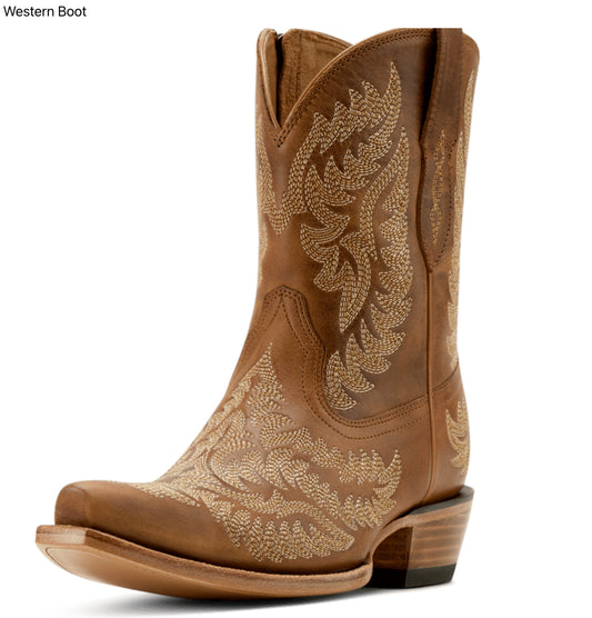 ARIAT WOMENS CATE X TOE WESTERN BOOT