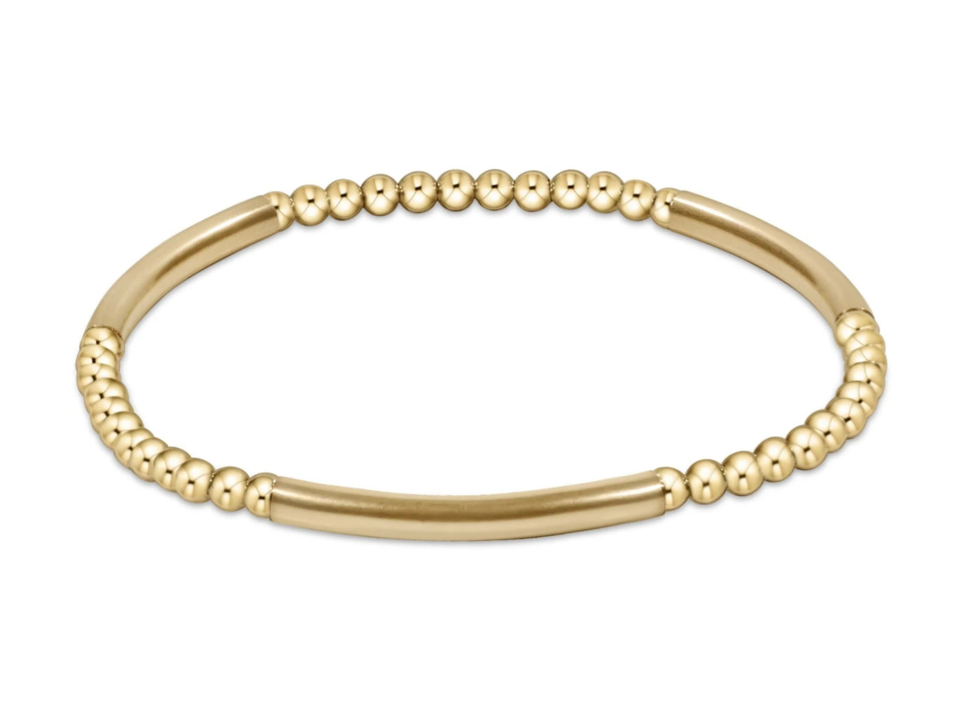 E NEWTON BLISS BAR PATTERN GOLD 3MM BRACELET