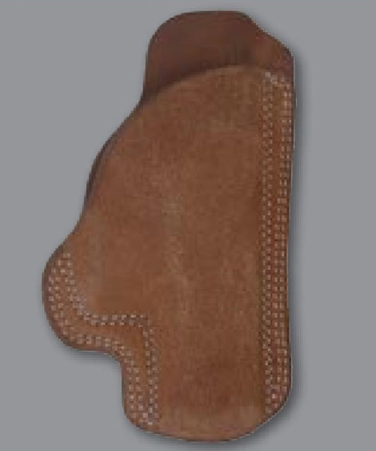 WESTERN FASHION GUN HOLSTER, ROUGHOUT, PLAIN, METAL BELTCLIP FITS 1911