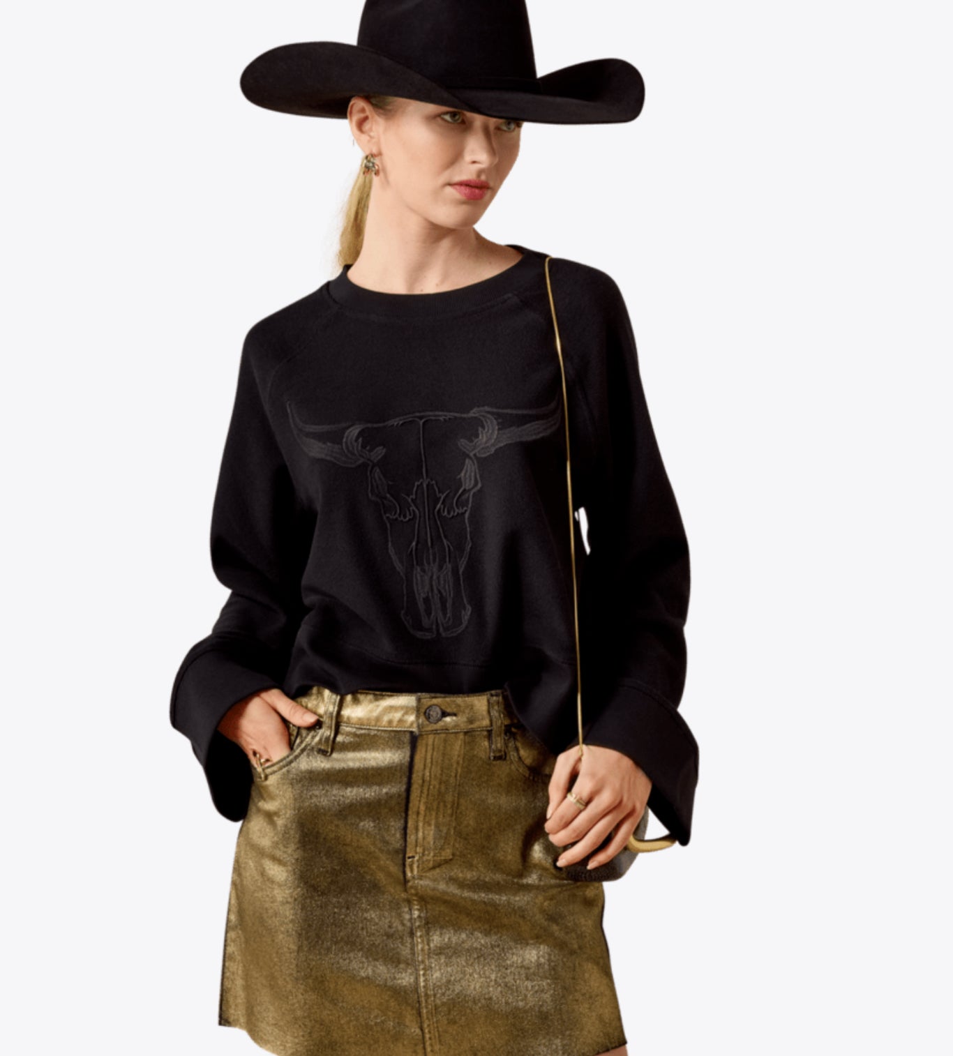 ARIAT WOMENS STEER STATEMENT SWEATSHIRT