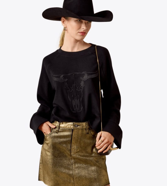 ARIAT WOMENS STEER STATEMENT SWEATSHIRT