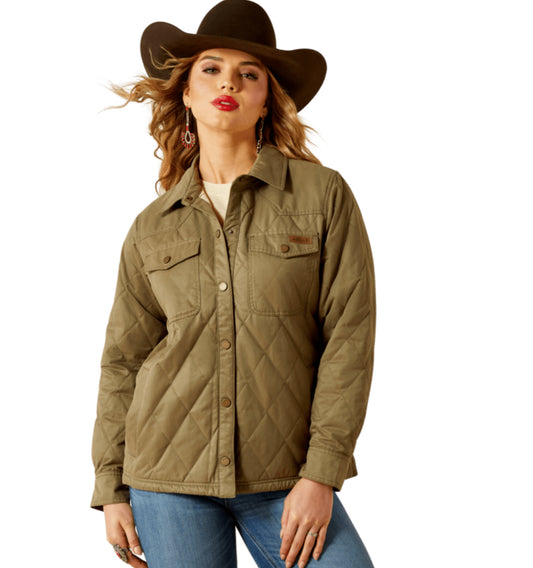 ARIAT WOMEN QUILED GRIZZLY BARN JACKET