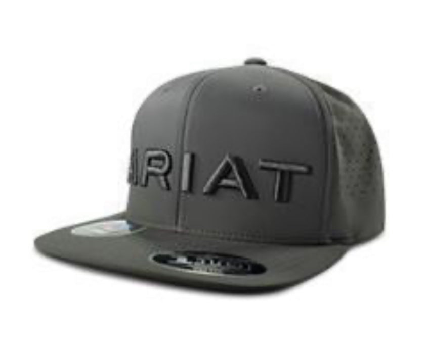 ARIAT GRAY EMBROIDERED BRAND CAP