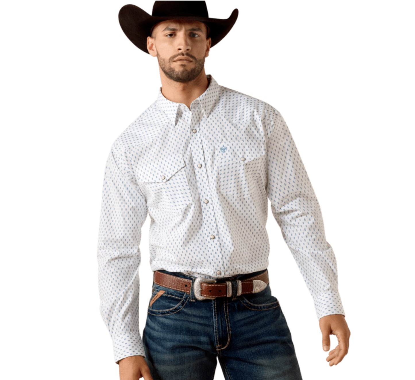 ARIAT MENS TERENCE LONG SLEEVE SNAP SHIRT