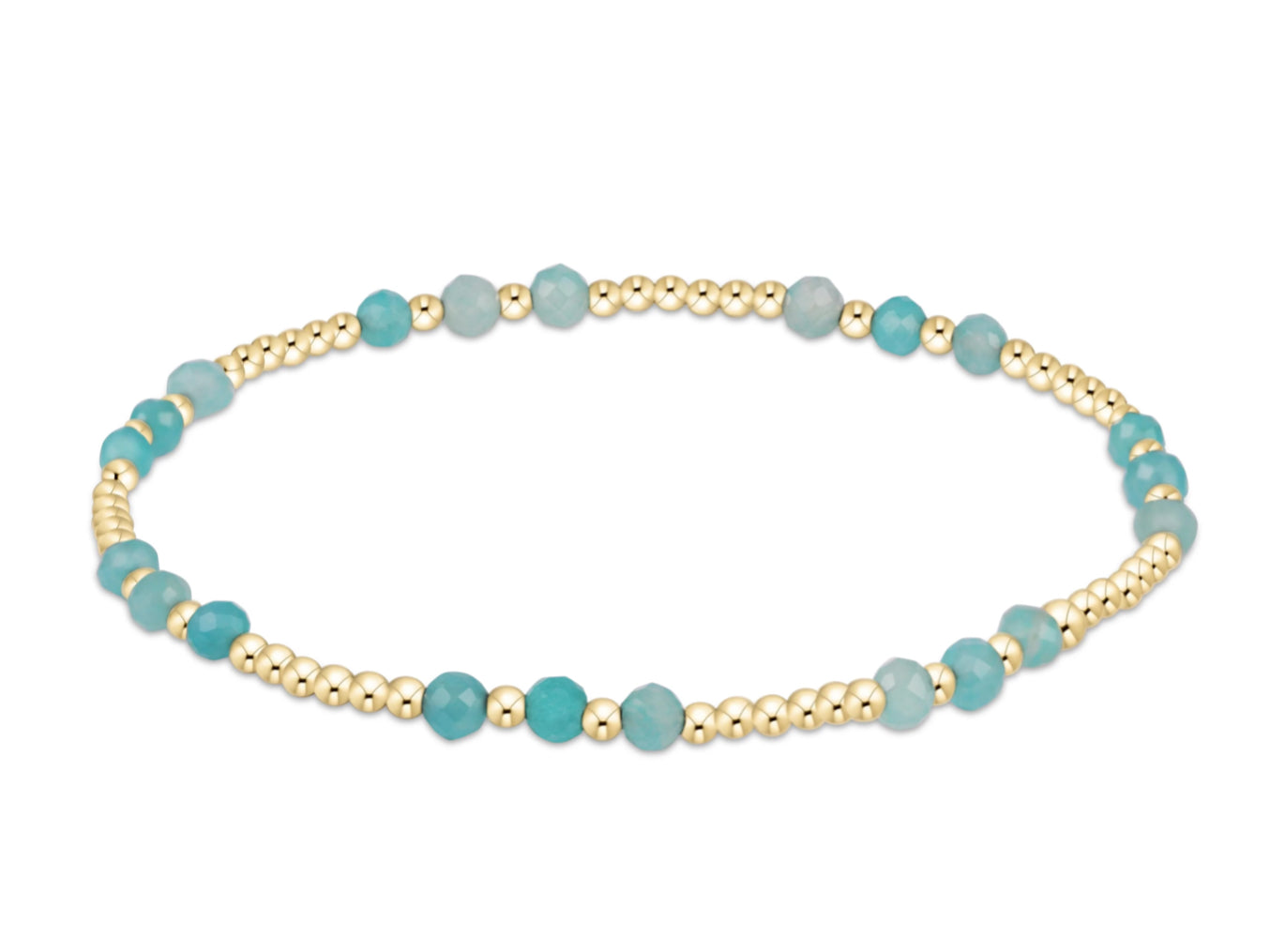 E NEWTON JOY GEM 3MM BRACELET-AMAZONITE