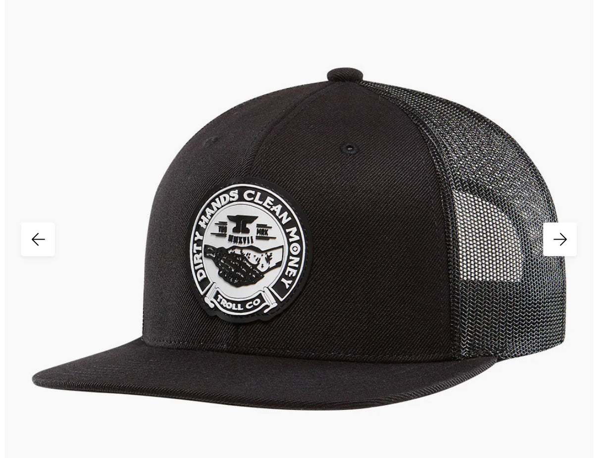 DIRTY HANDS CLEAN MONEY HAGGLER TRUCKER HAT