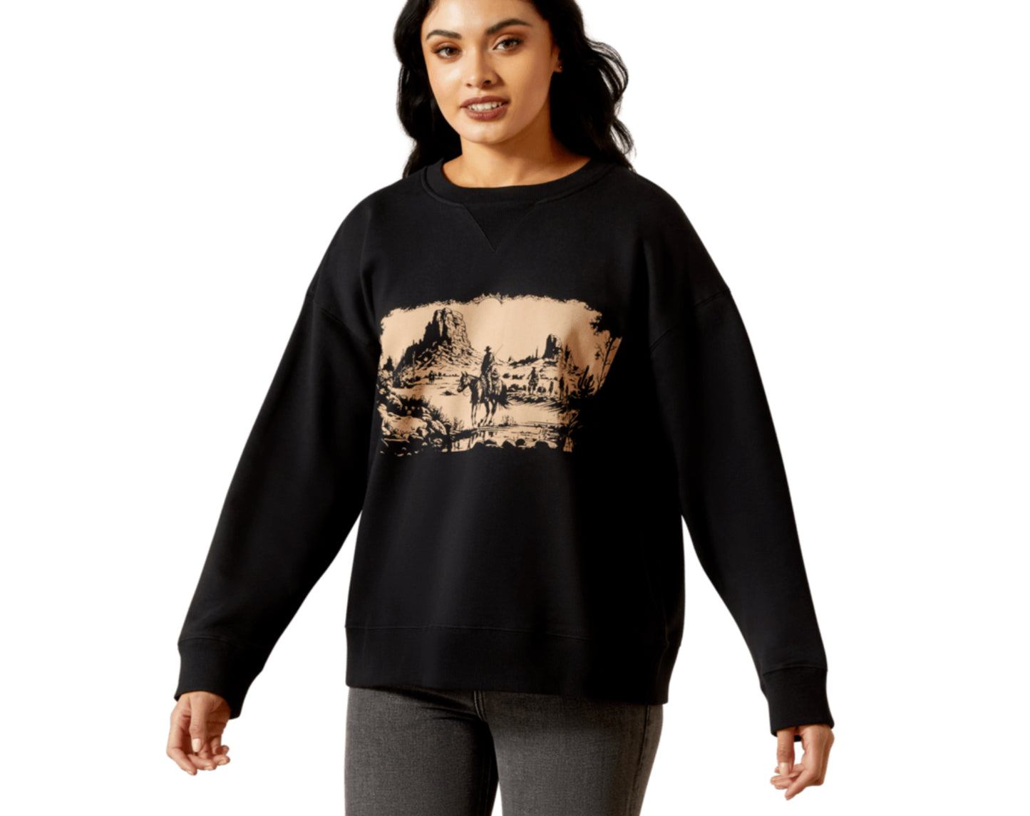 ARIAT WOMENS OUTLAW OVERSIZED SWEATSHIRT