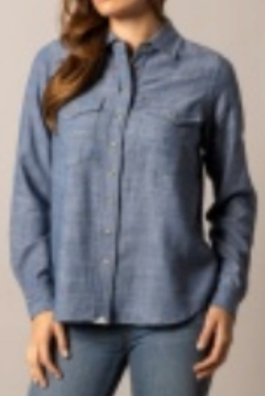 KIMES RANCH WOMENS LACY BUTTON UP SHIRT