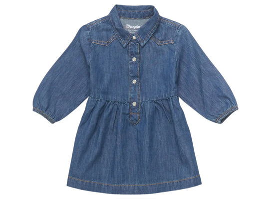 WRANGLER BABY GIRLS DENIM DRESS