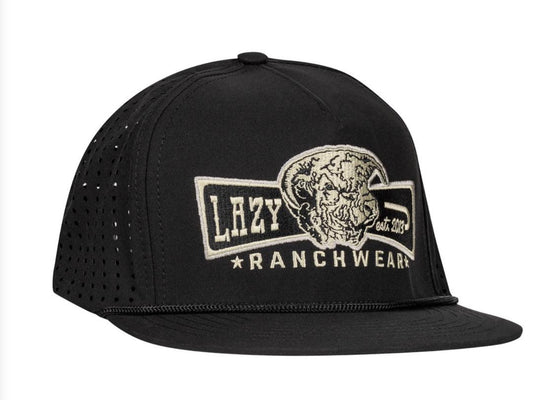 LAZY J BLACK DIAMOND BANNER PERFORMANCE ROPE HAT