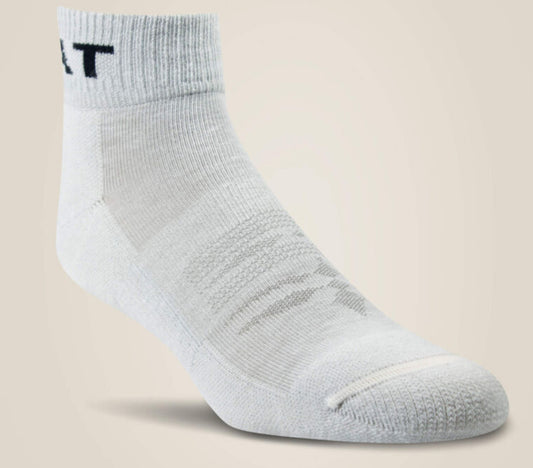 ARIAT WOMENS MIDWEIGHT QUARTER CREW WESTERN SOCK