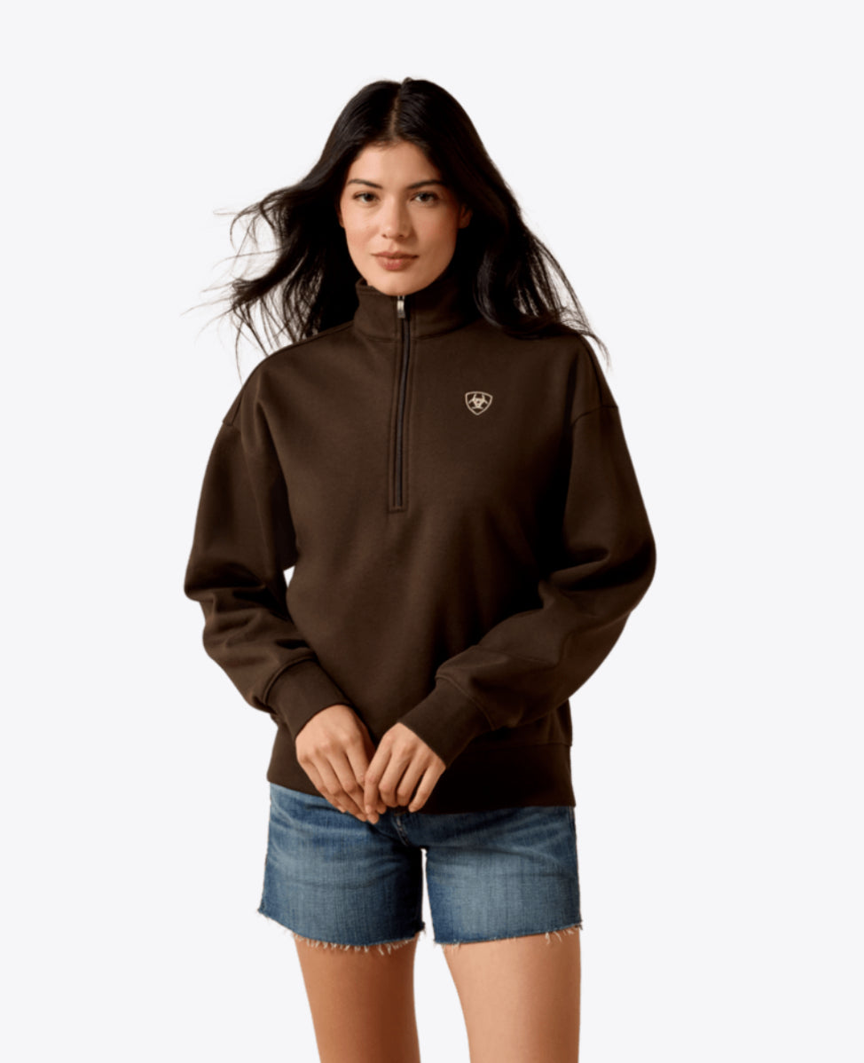 ARIAT WOMENS 1/2 ZIP SWEATSHIRT