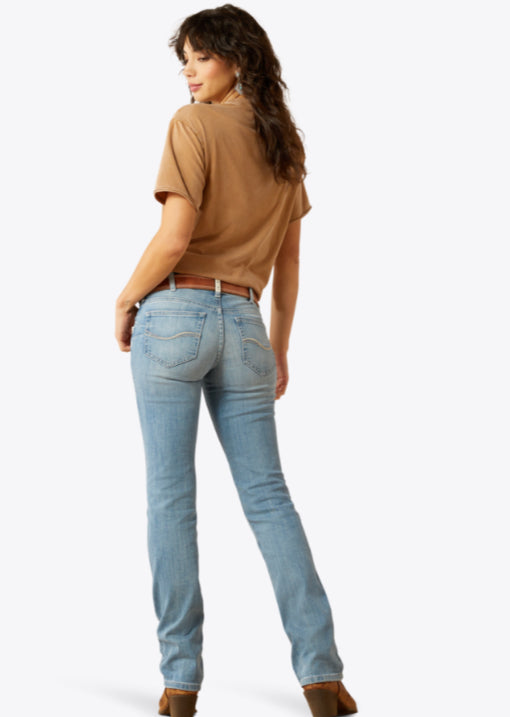 ARIAT WOMENS MID RISE ALESSIA STRAIGHT LEG JEAN