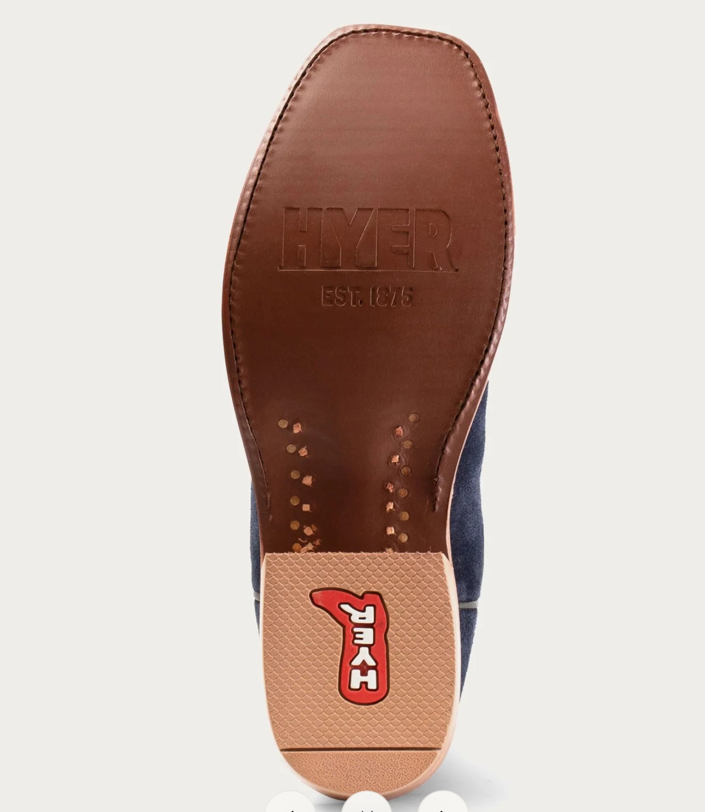 HYER CULVER COWBOY BOOT IN NAVY