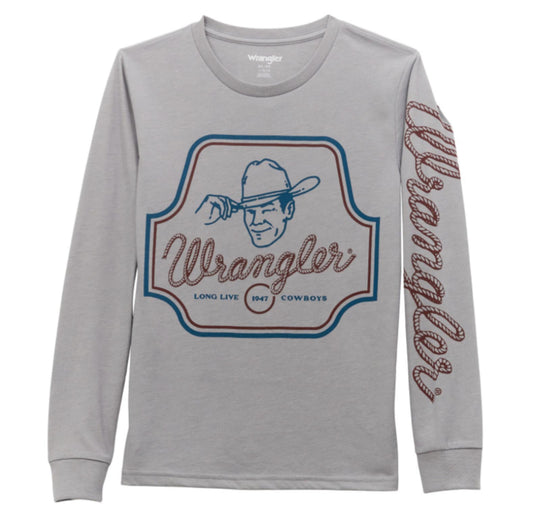 WRANGLER BOYS LONG SLEEVE GRAPHIC TEE
