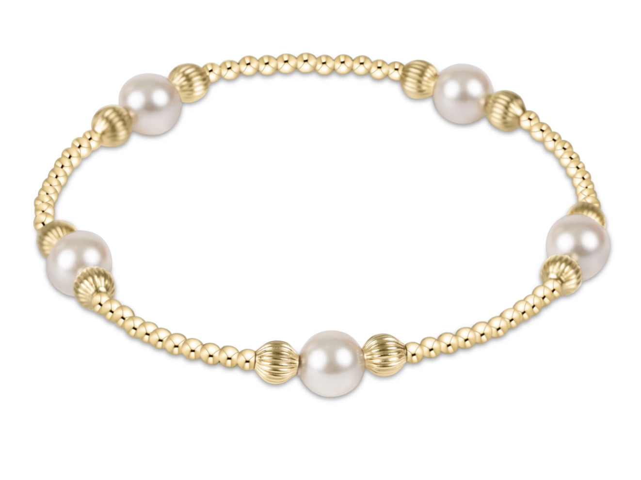 E NEWTON PURPOSE PEARL 6MM DIGNITY GOLD BRACELET