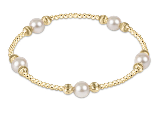 E NEWTON PURPOSE PEARL 6MM DIGNITY GOLD BRACELET