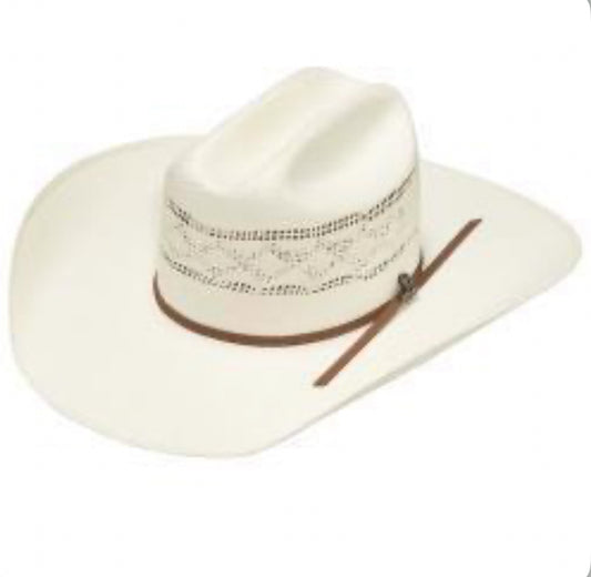 ARIAT 4 1/4” ADULT 2 CORD GOLDEN BROWN BAND STRAW HAT