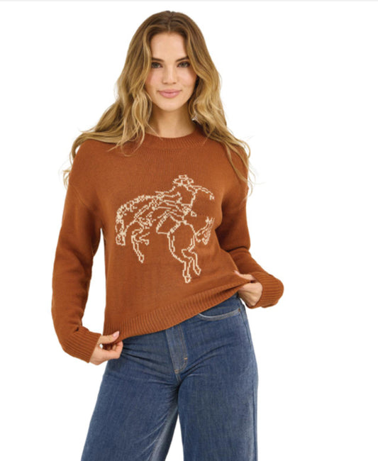 WRANGLER RETRO WOMENS AMERICAN CREW NECK SWEATER