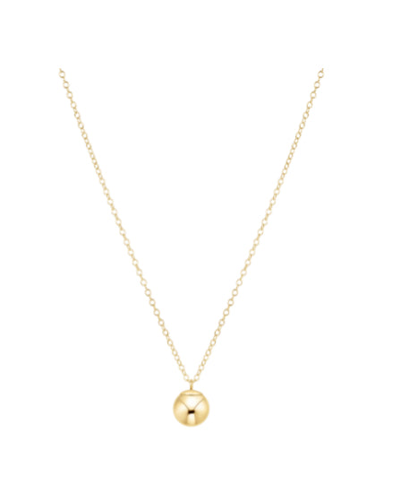 E NEWTON 16” NECKLACE GOLD-CLASSIC GOLD 10MM CHARM