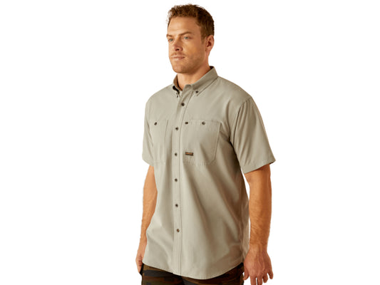 ARIAT MENS REBAR MADE TOUGH 360 AIRFLOW SHORT SLEEVE WORK SHIRT