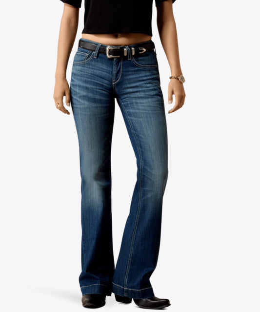 ARIAT WOMENS PERFECT RISE DAVINA SLIM TROUSER JEANS