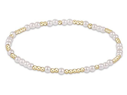 E NEWTON EXTENDS HOPE UNWRITTEN BRACELET 3MM BEAD BRACELET PEARL