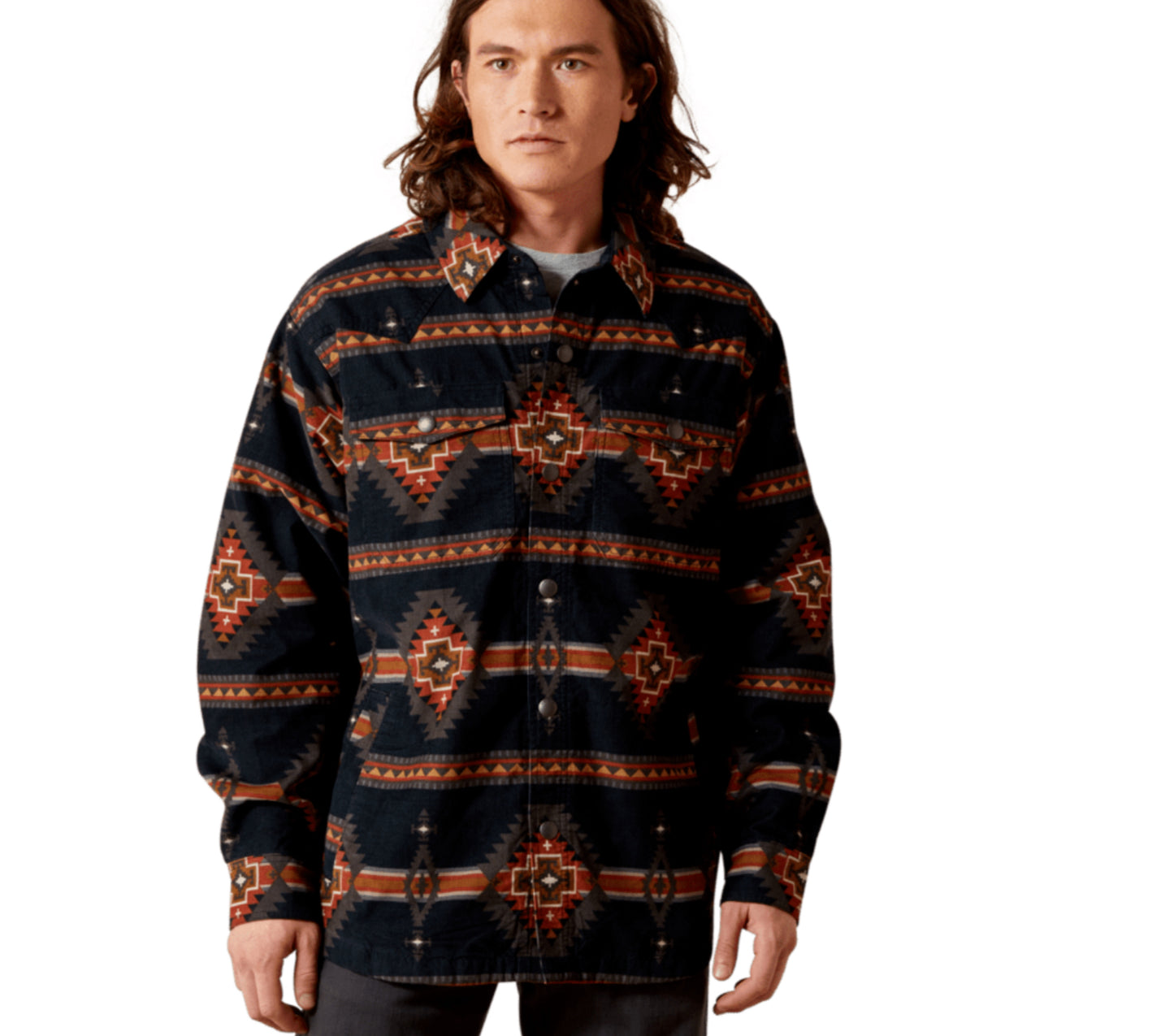 ARIAT MENS HENSLEY CORD RETRO SHIRT JACKET