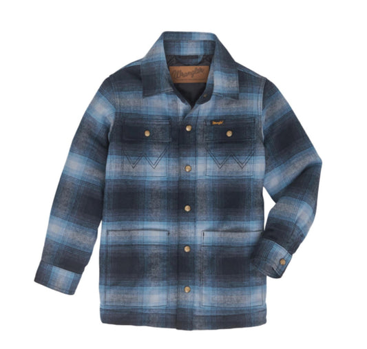 WRANGLER BOYS FLANNEL SHIRT JACKET