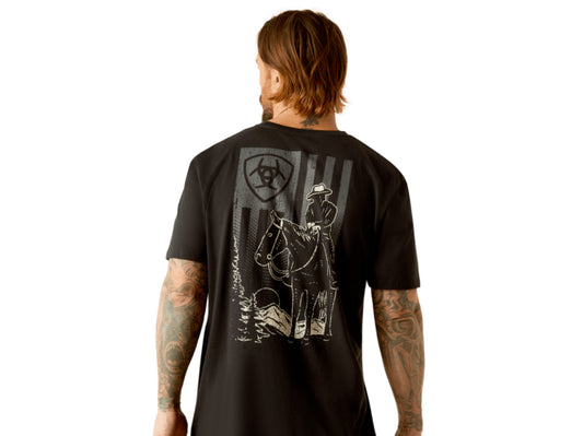 ARIAT MENS BIG SKY FREEDOM SHORT SLEEVE TSHIRT