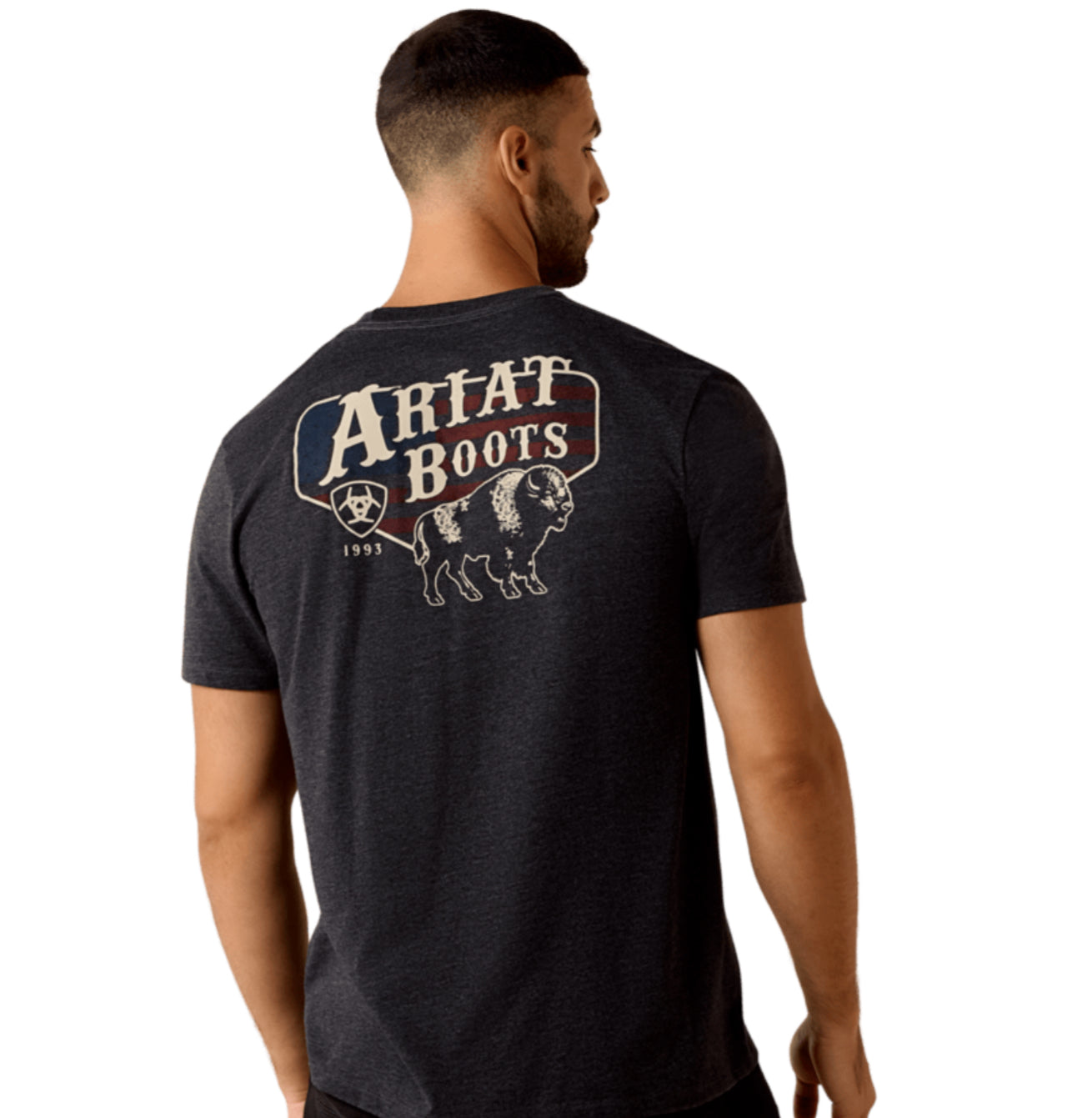 ARIAT MENS AMERICAN BISON SHORT SLEEVE TSHIRT