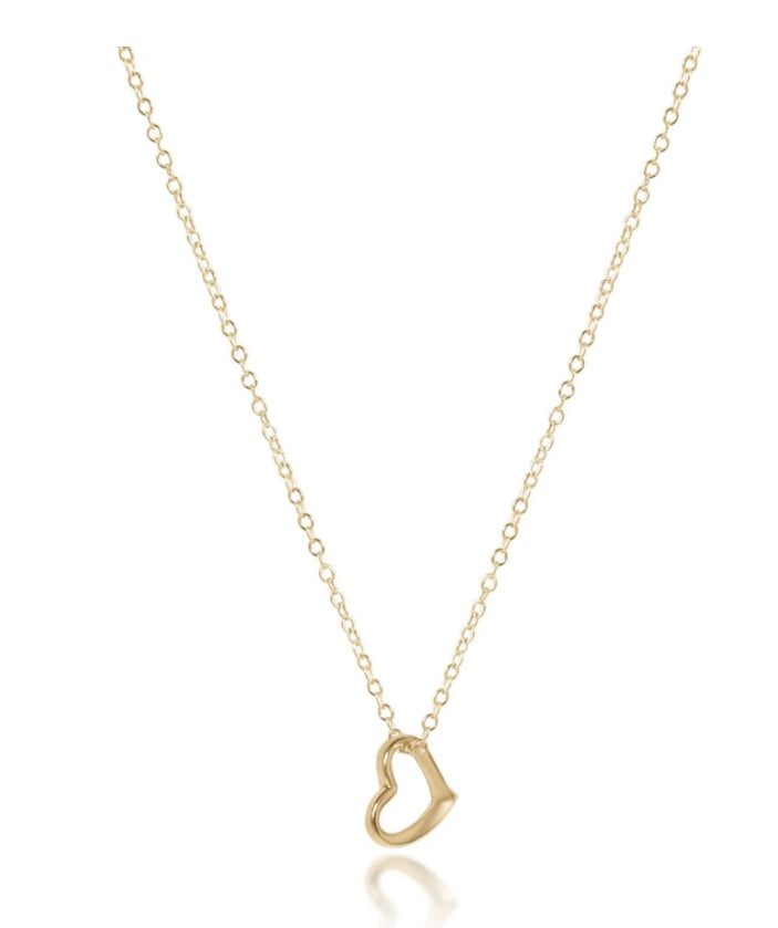 E NEWTON 16” NECKLACE GOLD LOVE MALL GOLD CHARM