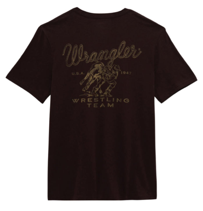 WRANGLER MENS WRESTLING TEAM SHORT SLEEVE GRAPHIC TEE