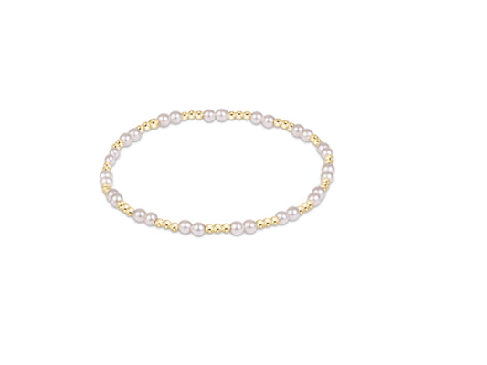 E NEWTON TOGETHER PEARL 3MM BRACELET
