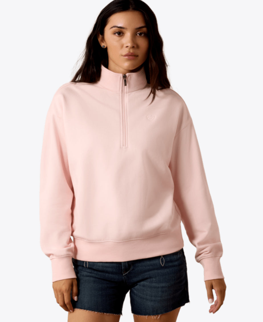 ARIAT WOMENS 1/2 ZIP SWEATSHIRT