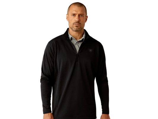 ARIAT MENS HEX FLEECE 1/2 ZIP PULLOVER