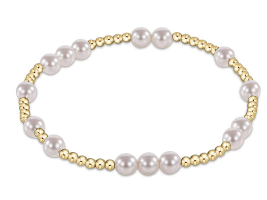 E NEWTON EXTENDS HOPE UNWRITTEN 5MM BEAD BRACELET PEARL