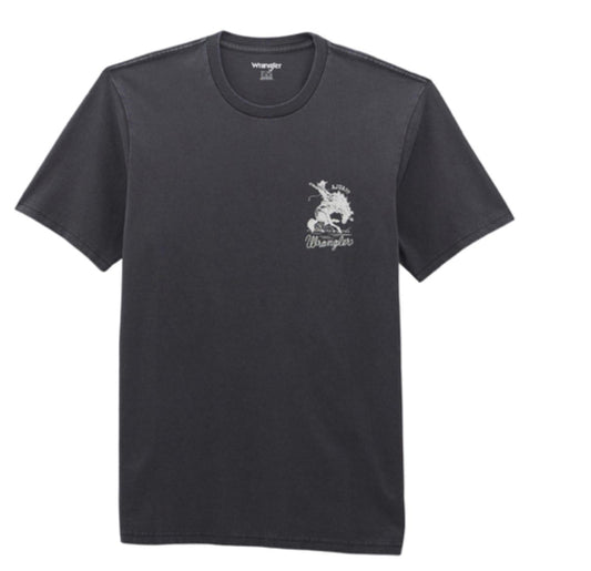WRANGLER MENS SHORT SLEEVE TSHIRT WITH BRONC