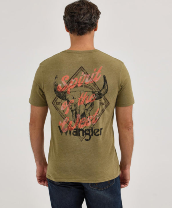 WRANGLER MENS SPIRIT OF THE WEST REGULAR FIT TEE