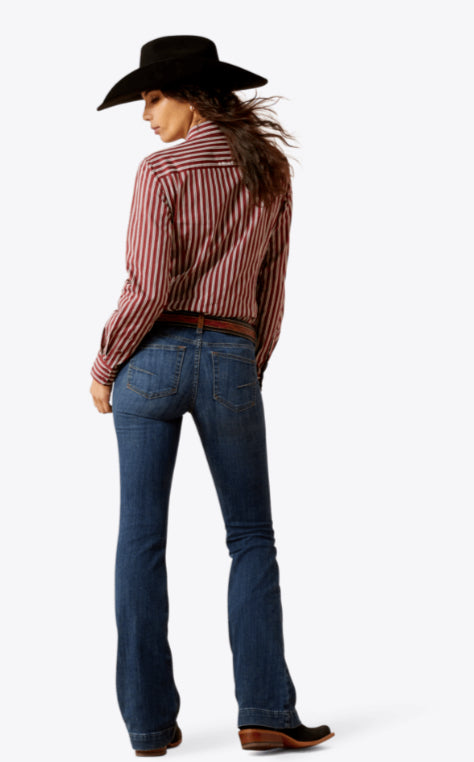 ARIAT WOMENS PERFECT RISE BESSIE SLIM TROUSER JEANS