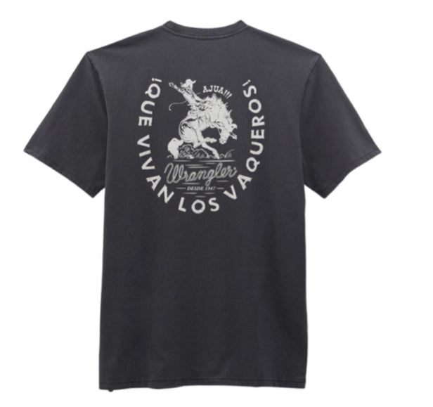 WRANGLER MENS SHORT SLEEVE TSHIRT WITH BRONC