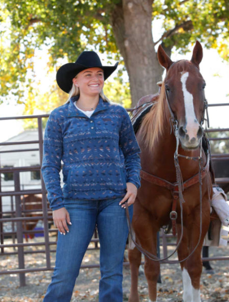 CINCH WOMEN POLAR FLEECE 1/4 ZIP PULLOVER