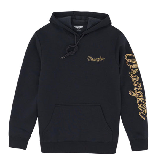 WRANGLER MENS LOGO SLEEVE HOODIE