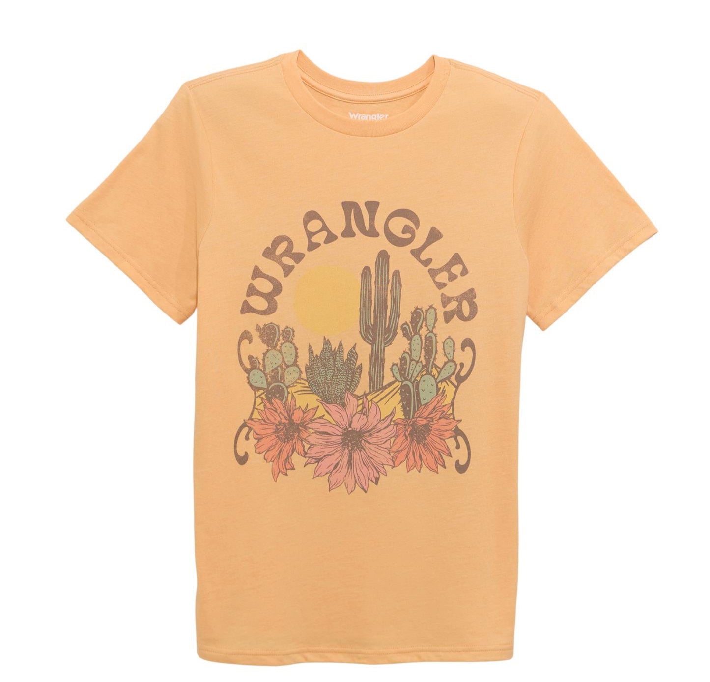 WRANGLER WOMENS CACTUS FLOWER GRAPHIC TEE