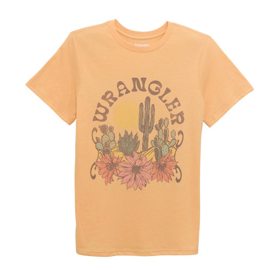 WRANGLER WOMENS CACTUS FLOWER GRAPHIC TEE