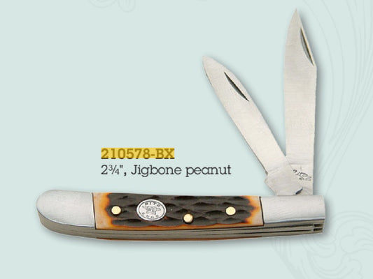 CIRCLE SH CUTLERY KNIFE 2.75” JIGBONE PEANUT 2 BLADES