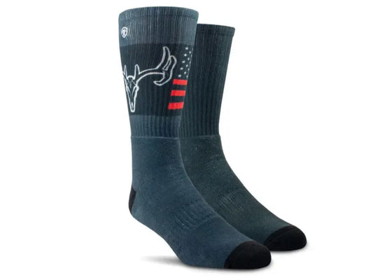 ARIAT PATRIOT COUNTRY GRAPHIC CREW SOCKS