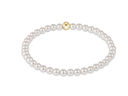 E NEWTON CLASSIC PEARL 4MM BEAD BRACELET