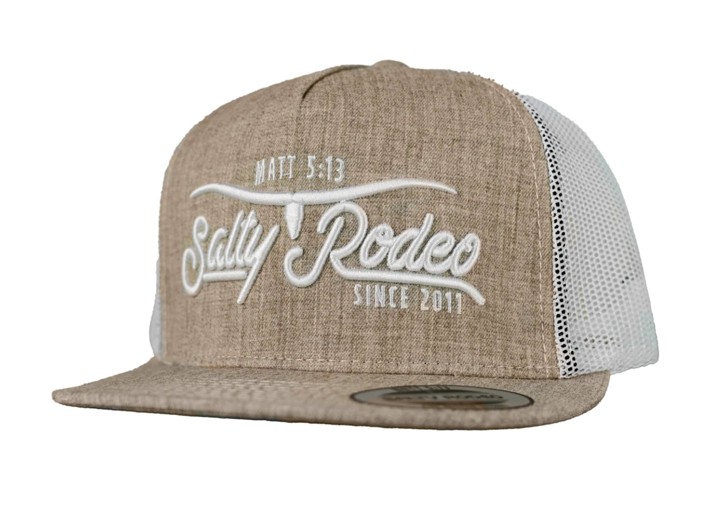 SALTY RODEO CO LONGHORN KHAKI HAT